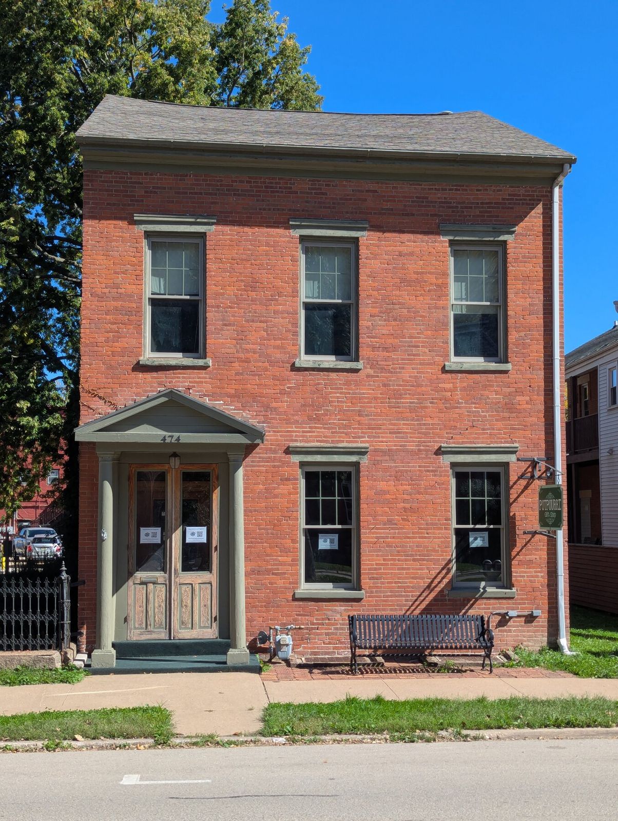 Front facade on Bluff Street